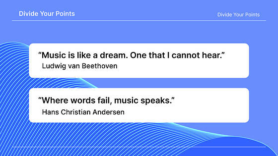 Music Presentation Variety