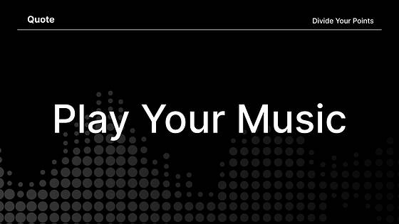 Music Presentation Variety