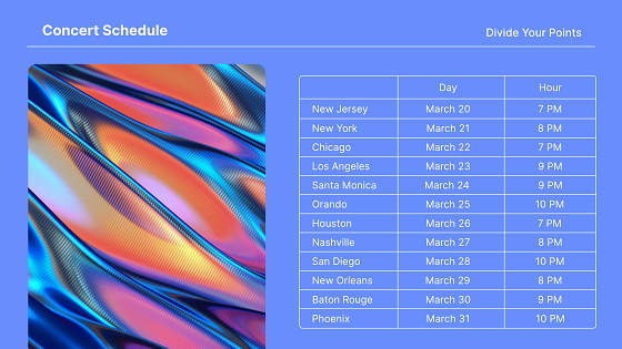 Music Presentation Variety