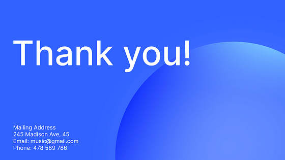 Music Presentation Variety