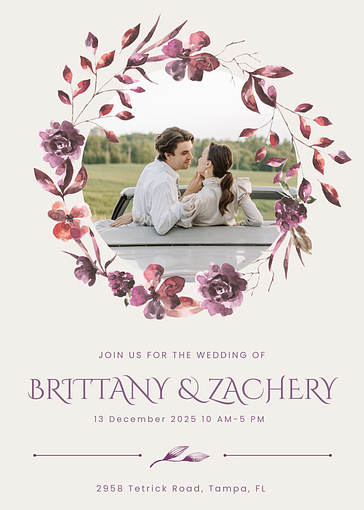 Elegant Wedding Invitation Templates
