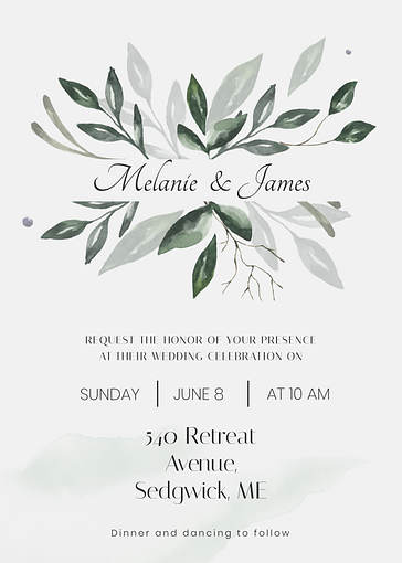 Elegant Wedding Invitation Templates