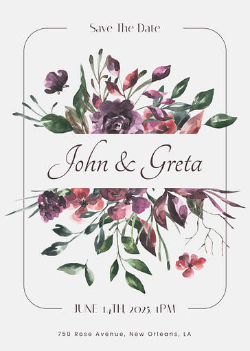 Elegant Wedding Invitation Templates