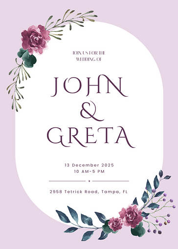Elegant Wedding Invitation Templates