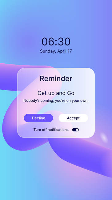 Hatırlatıcı Bildirim Tasarım Kiti