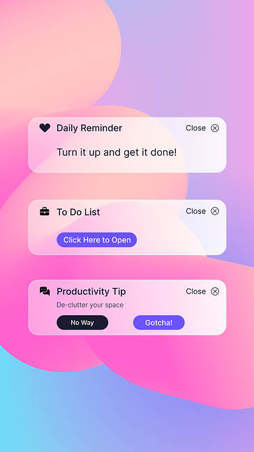 Hatırlatıcı Bildirim Tasarım Kiti