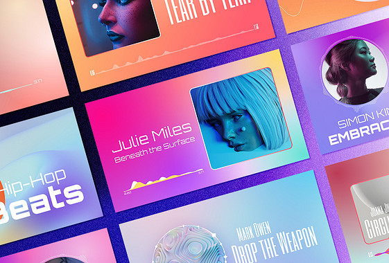 Designs für Musikvisualisierer