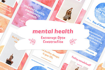 Mental Health Awareness SMM Posts