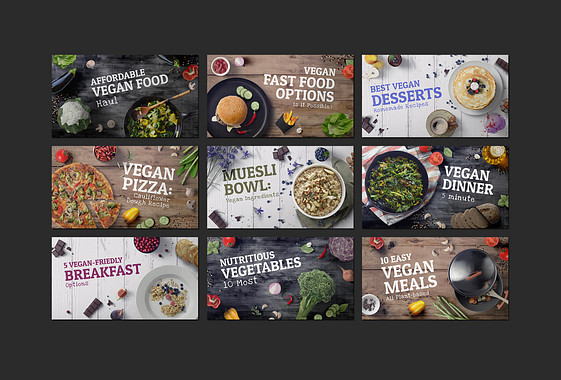 Vegane Rezepte Video Miniaturbilder