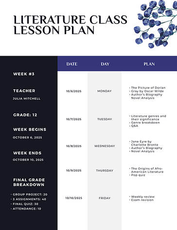 Plans de cours sur les fleurs pour tous les usages
