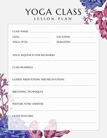 Florale Lehrpläne für alle Zwecke