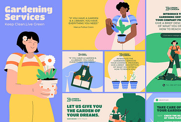 Gardening Services SMM Pack
