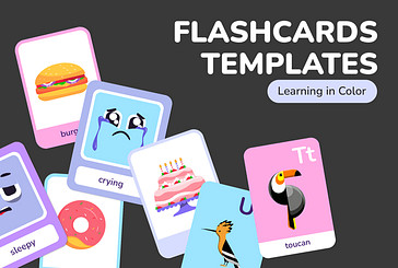 Colorful Flashcard Templates