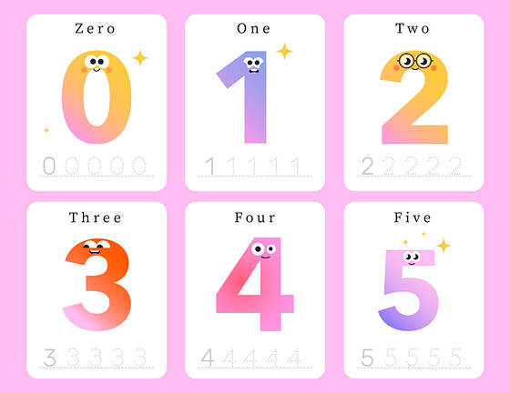 Mascot Flashcard Templates