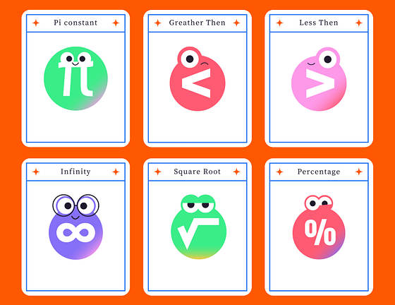 Mascot Flashcard Templates