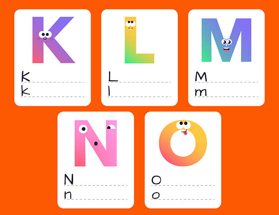 Mascot Flashcard Templates