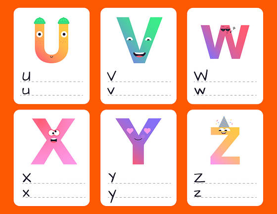 Mascot Flashcard Templates