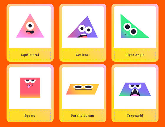 Mascot Flashcard Templates