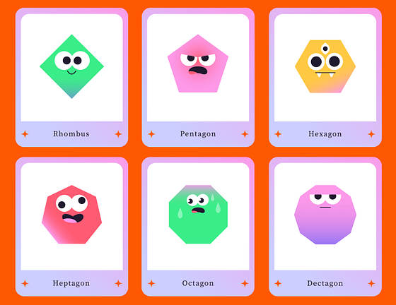 Mascot Flashcard Templates