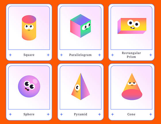 Mascot Flashcard Templates