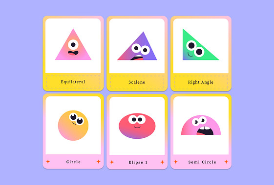 Mascot Flashcard Templates