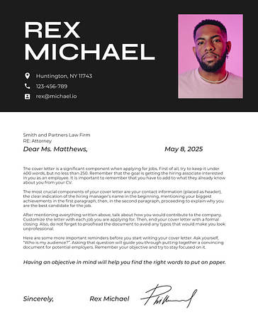 Corporate Cover Letters