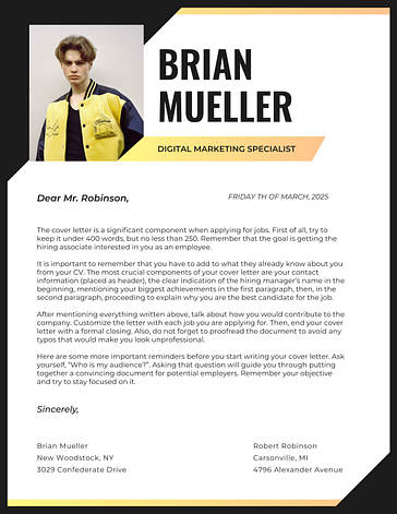 Corporate Cover Letters