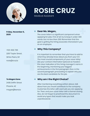 Minimalistic Cover Letters