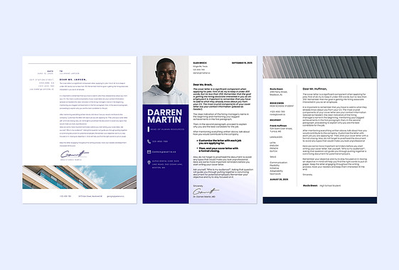 Minimalistic Cover Letters