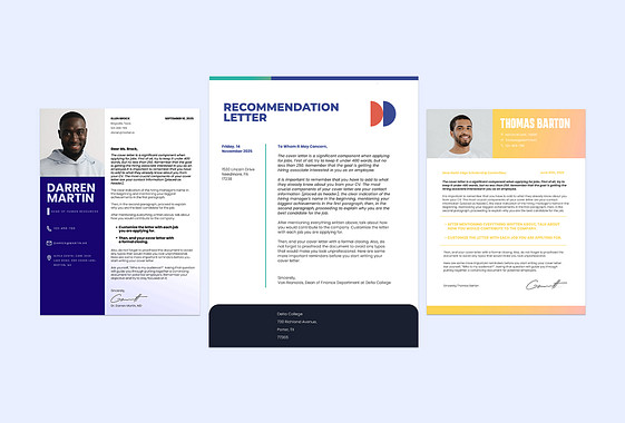 Minimalistic Cover Letters