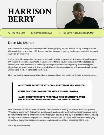 Modern Cover Letters