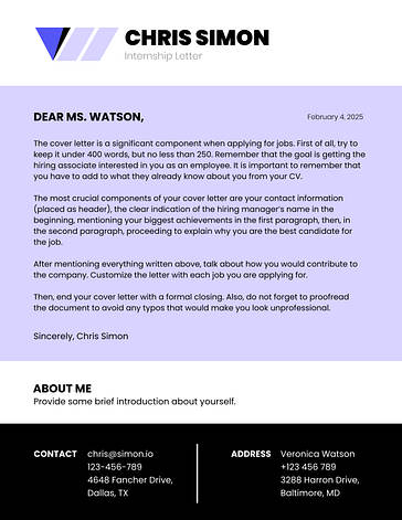 Modern Cover Letters