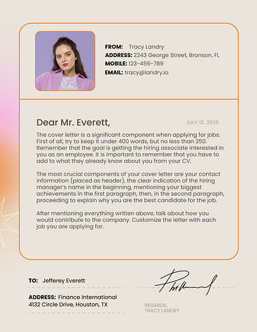 Modern Cover Letters