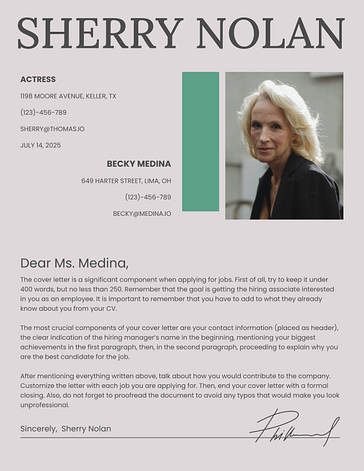 Modern Cover Letters