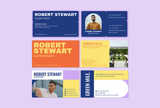 Cartões de Visita de Empresa de Paisagismo