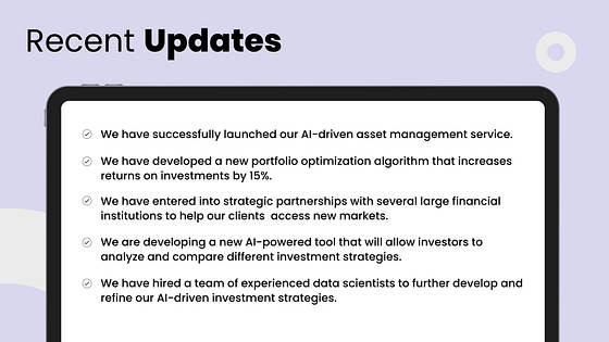 Professional Investor Presentation