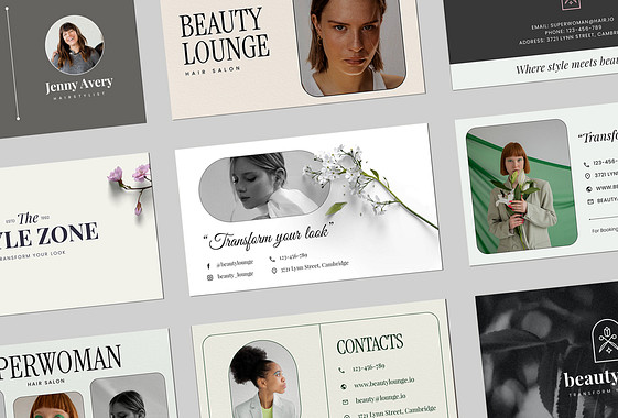 Hair Salon Business Cards