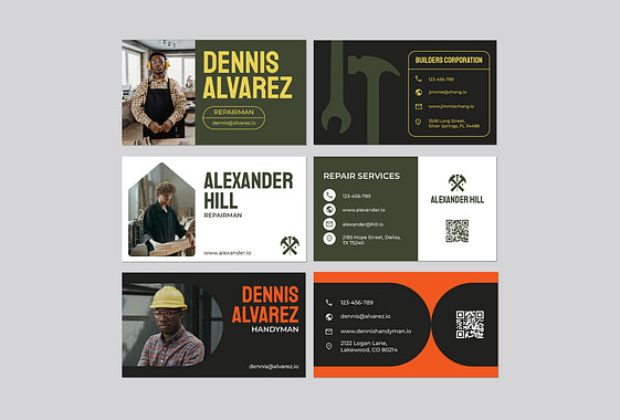 Handyman Services Business Cards