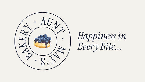 Trendy Bakery Business Cards