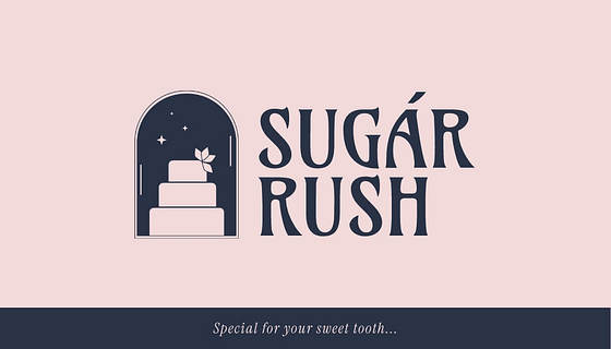 Trendy Bakery Business Cards