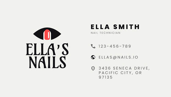 Nail Salon Business Cards