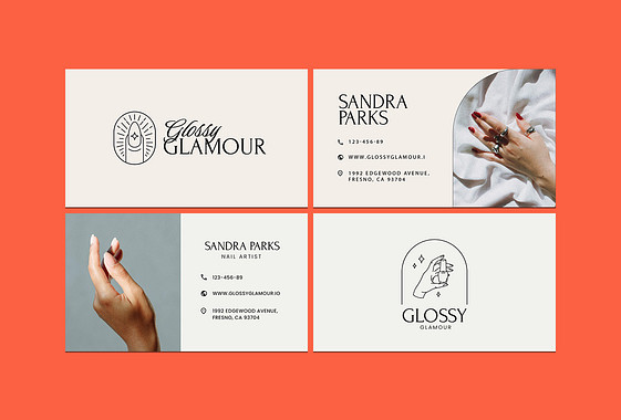Nail Salon Business Cards