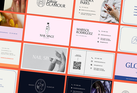 Nail Salon Business Cards