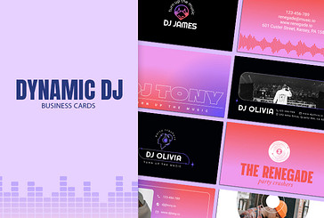 Dynamic DJ Business Cards
