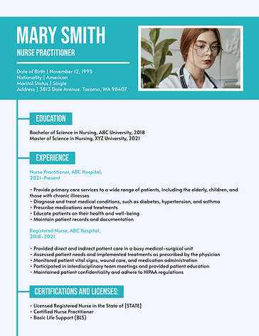 Medical Resume Templates