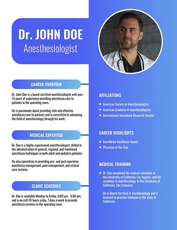 Medical Resume Templates