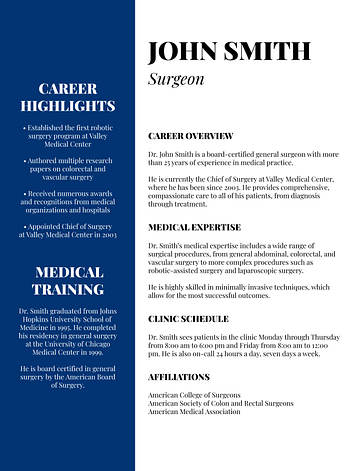 Medical Resume Templates