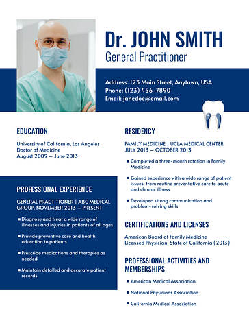 Medical Resume Templates