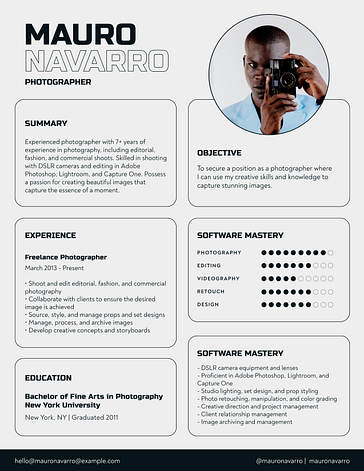 Moderne Lebenslauf-Vorlagen