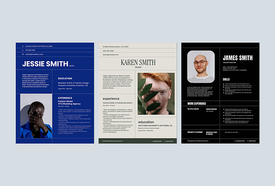 Moderne Lebenslauf-Vorlagen